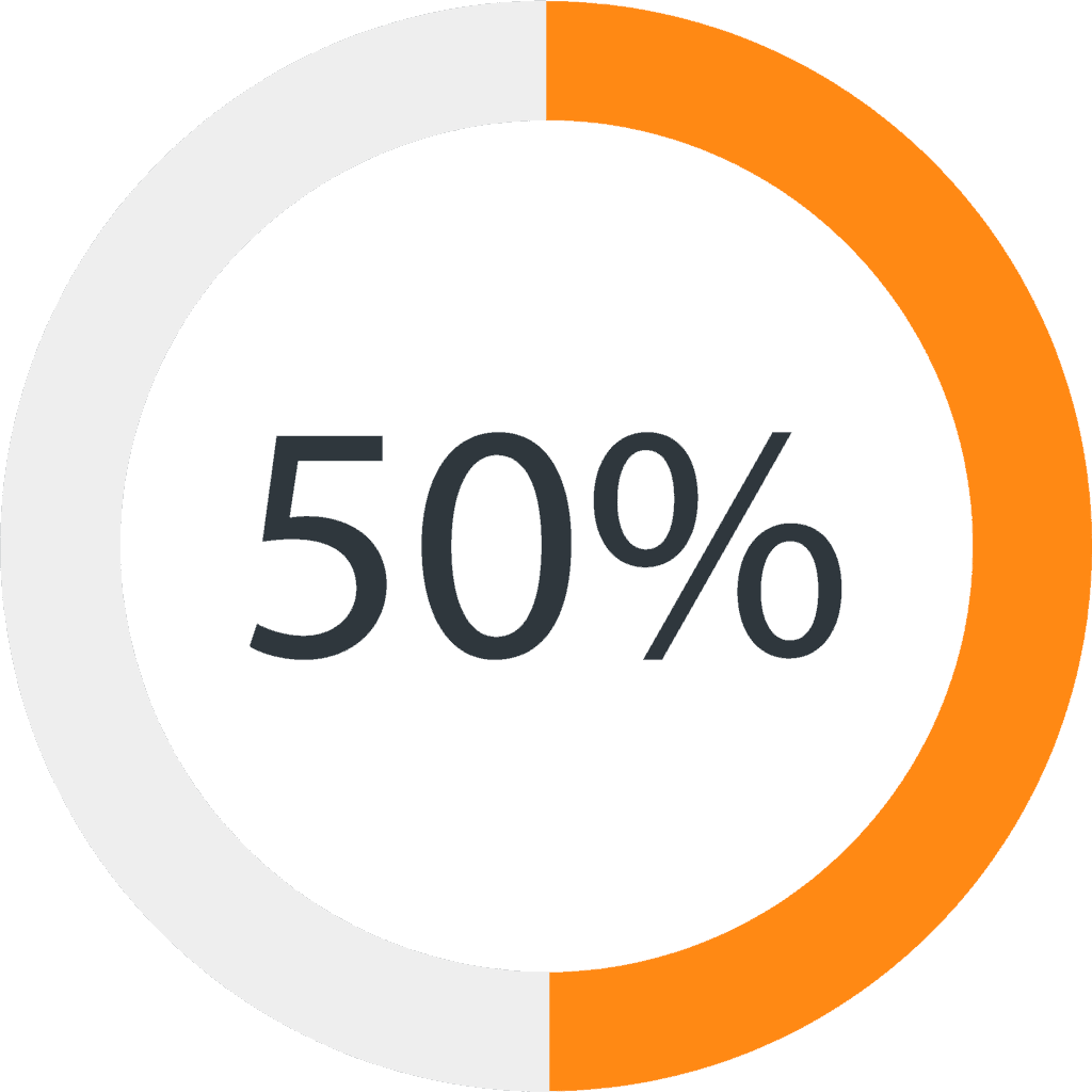 50 Percent Icon