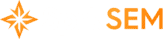 SprkSEM Logo White and Orange