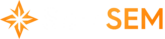 SprkSEM Logo White and Orange